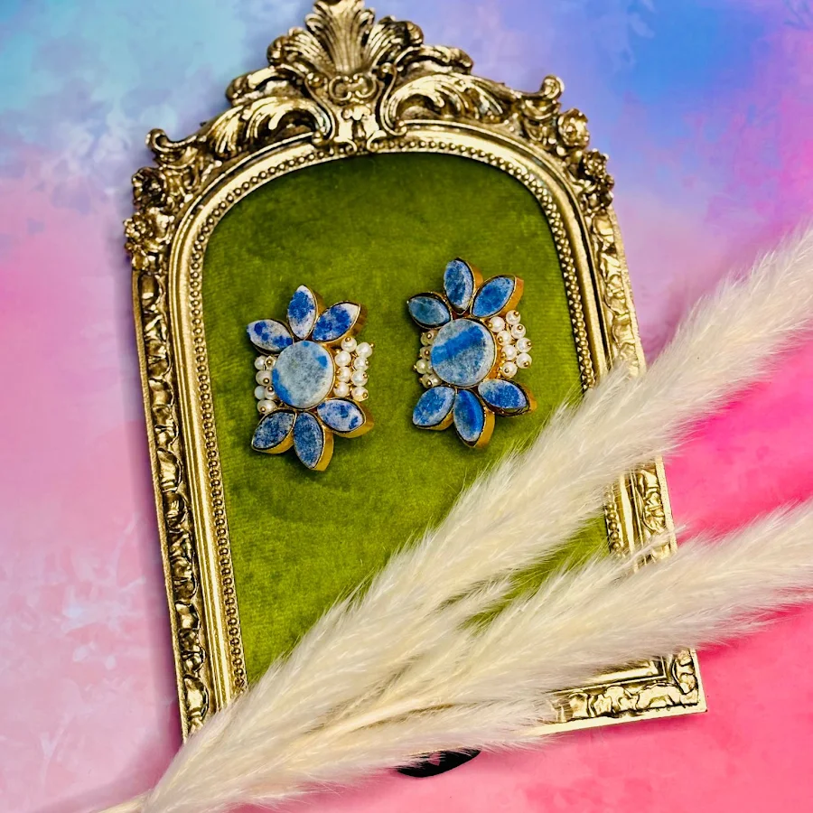 Bluebell Halo Studs