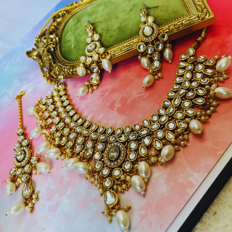 Bridal Kundan Set – Pearl