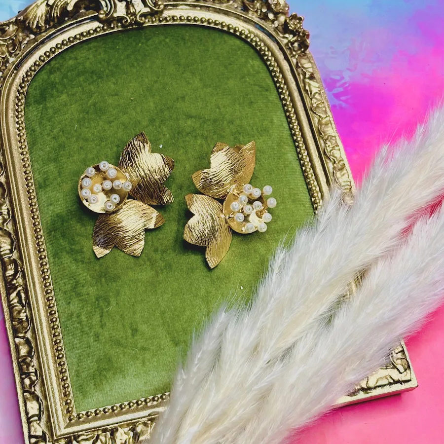 Golden Bloom Bud Earrings