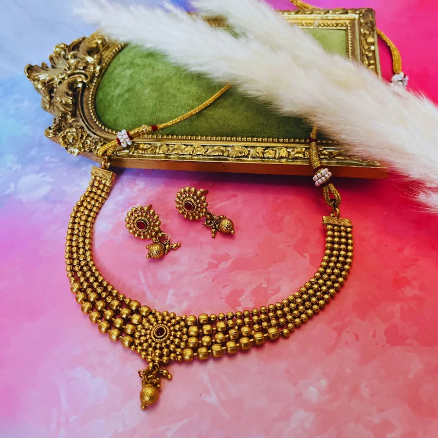 Jaipur Sunburst Collar Necklace