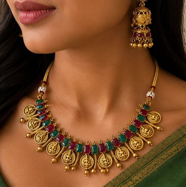 Lakshmi Kasu Kemp Necklace